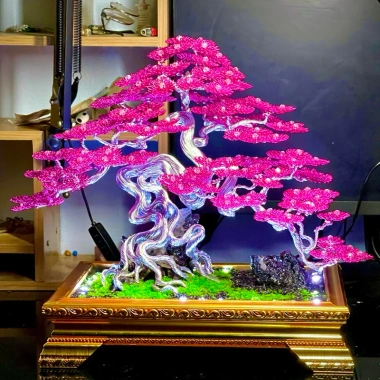 Bonsai Handmade 100 Bông Tùng Lá Nhôm - Giảm 159k Còn 129k, Hoa Lá Nhôm Bonsai Tự Làm Giá Rẻ 5