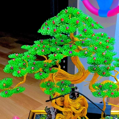 Bonsai Handmade 100 Bông Tùng Lá Nhôm - Giảm 159k Còn 129k, Hoa Lá Nhôm Bonsai Tự Làm Giá Rẻ 7
