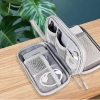 BOOCEAN Túi lưu trữ kỹ thuật số 2 lớp xếp cáp, ổ cứng, tai nghe sạc, chống nước 5