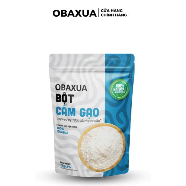 Hình ảnh sản phẩm Bột Cám Gạo Sữa Đắp Mặt OBAXUA Nguyên Chất - Giảm Giá 22% Chỉ 29.000 VNĐ