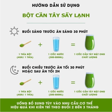 Bột Cần Tây Sấy Lạnh Đà Lạt Farm Giảm Cân, Làm Đẹp Da, Thanh Lọc 500g Giá Tốt 8 Bột Cần Tây Sấy Lạnh Đà Lạt Farm Giảm Cân, Làm Đẹp Da, Thanh Lọc 500g Giá Tốt 8