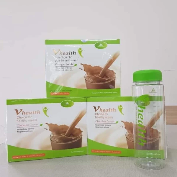 Hình ảnh sản phẩm Bột Dinh Dưỡng VHEALTH Hương Trà Xanh và Socola - Chính Hãng, Giảm Giá 249.000