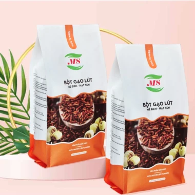 Bột Gạo Lứt Giảm Cân Nguyên Chất, Hạt Sen Mè Đen, Tách Béo, Hỗ Trợ Sữa Bầu - Giá 99k