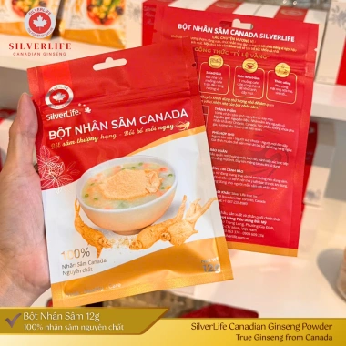 Bột nhân sâm Canada SilverLife 12g - Gia vị sâm cao cấp, giá chỉ 89.000đ