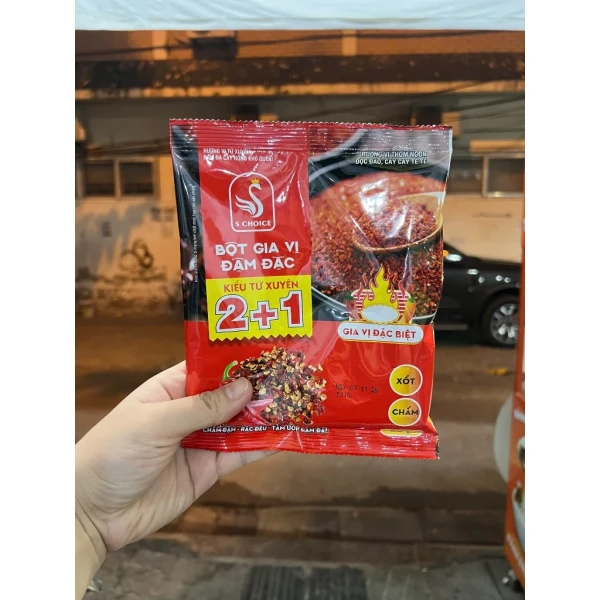 Hình ảnh sản phẩm Bột ớt Tứ Xuyên đậm đà 2+1, cay nóng chấm lạp xưởng, xúc xích, chỉ 12.000 – ưu đãi