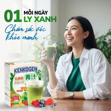 Bột rau củ mầm lúa mạch grass barley Nhật Bản KENKOGEN +16 loại trái cây chất xơ lợi khuẩn vitamin 7 Bột rau củ mầm lúa mạch grass barley Nhật Bản KENKOGEN +16 loại trái cây chất xơ lợi khuẩn vitamin 7