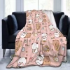 Bubu Dudu Gấu Trúc Gấu Hoạt Hình Chăn Flannel Thu Đông Dễ Thương Nghệ Thuật Đa Năng Nhẹ Ném Chăn Cho Du Lịch 2