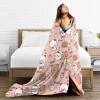 Bubu Dudu Gấu Trúc Gấu Hoạt Hình Chăn Flannel Thu Đông Dễ Thương Nghệ Thuật Đa Năng Nhẹ Ném Chăn Cho Du Lịch 3