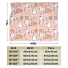 Bubu Dudu Gấu Trúc Gấu Hoạt Hình Chăn Flannel Thu Đông Dễ Thương Nghệ Thuật Đa Năng Nhẹ Ném Chăn Cho Du Lịch 6