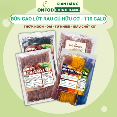 Bún khô gạo lứt ngũ sắc ONFOD ăn kiêng giảm cân healthy food ăn sạch cho bé ăn dặm giá 39.000 Bún khô gạo lứt ngũ sắc ONFOD ăn kiêng giảm cân healthy food ăn sạch cho bé ăn dặm giá 39.000