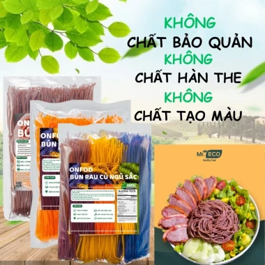 Bún khô gạo lứt ngũ sắc ONFOD ăn kiêng giảm cân healthy food ăn sạch cho bé ăn dặm giá 39.000