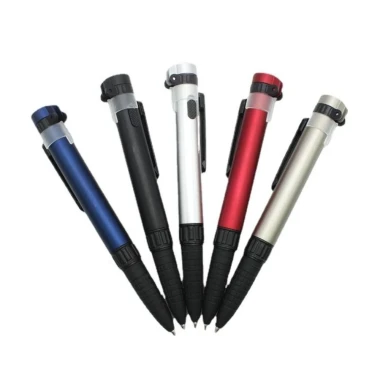 Bút đa chức năng SPDD, Bút bi 6 trong 1 Bút đèn pin, La bàn khẩn cấp Giá đỡ điện thoại di động Bút tuốc nơ vít nhỏ gọn Du lịch
