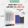 Bút mực gel nắp cài khô nhanh viết êm mực đều, 3 màu mực đen xanh đỏ phù hợp học sinh sinh viên văn phòng 2