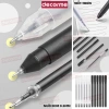Bút mực gel nắp cài khô nhanh viết êm mực đều, 3 màu mực đen xanh đỏ phù hợp học sinh sinh viên văn phòng 4