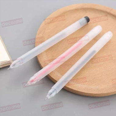 Bút mực gel nắp cài khô nhanh viết êm mực đều, 3 màu mực đen xanh đỏ phù hợp học sinh sinh viên văn phòng