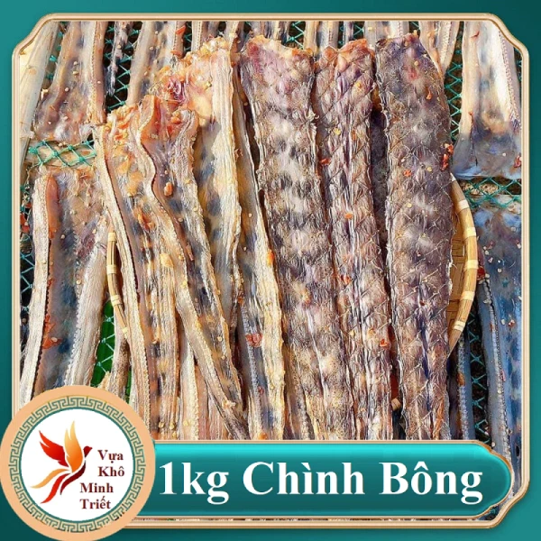 Hình ảnh sản phẩm Cá Chình Khô Bông Bỏ Đầu 1kg - Thịt Nướng Thơm, Chiên Giòn Vực Khô Minh Triết Giá Giảm