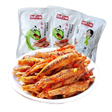 Cá Cơm Ướp Gia Vị Cay Thơm Trung Quốc 95g - 10 Gói Nhỏ, Đậm Đà Chuẩn Vị Hoa, Giá ưu đãi 89k
