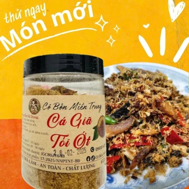 Cá Giã Tỏi Ớt Hủ 200g - Vị Miền Trung Cay Nhẹ Từ Cá Tươi Cảng Biển Tam Quan Giá Rẻ 84000đ 2