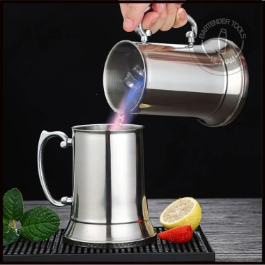 Ca inox đốt absinthe 400ml – Pha cocktail, biểu diễn pha chế, Beer mug đa năng – 290.975₫