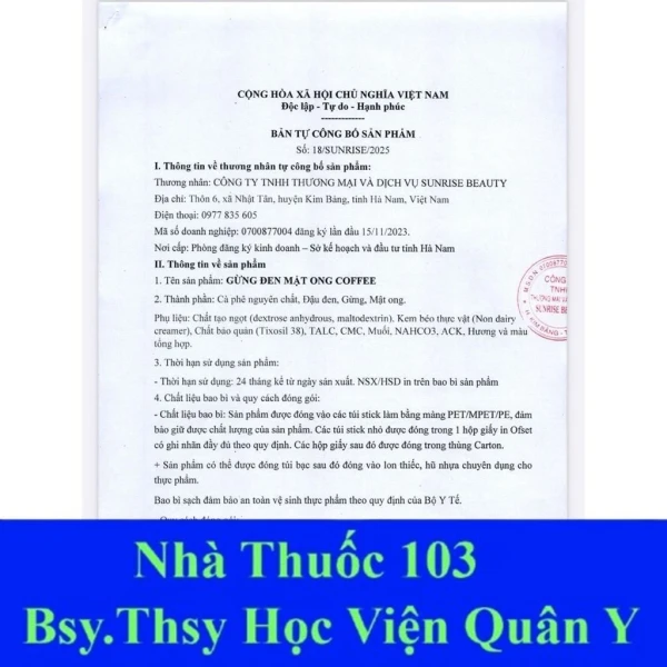 Hình ảnh sản phẩm Cà Phê Gừng Đen Mật Ong Giảm Cân 15 Gói Chính Hãng - Đốt Mỡ Nhanh, Tăng Năng Lượng