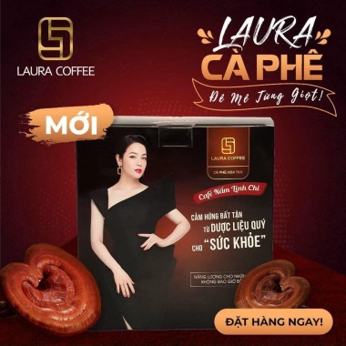 Cà phê nấm linh chi Nhật Kim Anh Laura Coffee sữa hòa tan 10 gói - Giá ưu đãi 73.000₫