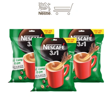 Cà Phê Nescafé 3in1 Rang Xay Đậm Vị - Gói Đỏ 782g (46x17g) Giảm Giá 220k
