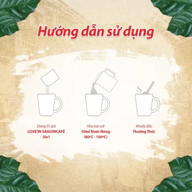 Cà Phê Sữa Rang Xay 3in1 Love'in Sài Gòn Giá Rẻ - COMBO 2 Túi 36 Gói Chỉ 103999đ 8