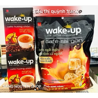 Cà phê Wake-Up Hương Chồn 18 gói 17g - Mẫu mới, hương đậm, giá ưu đãi 65.500