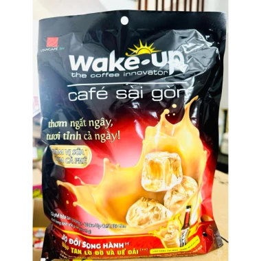 Cà phê Wake-Up Hương Chồn 18 gói 17g - Mẫu mới, hương đậm, giá ưu đãi 65.500