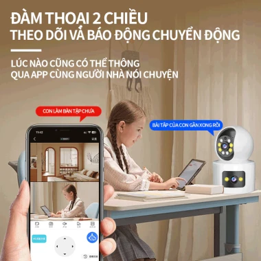 Camera IP Wifi V360Pro Quan Sát 360 Độ - 2 Màn Hình Xem Riêng - Giá Chỉ 198k! Bảo Hành 12 Tháng 9