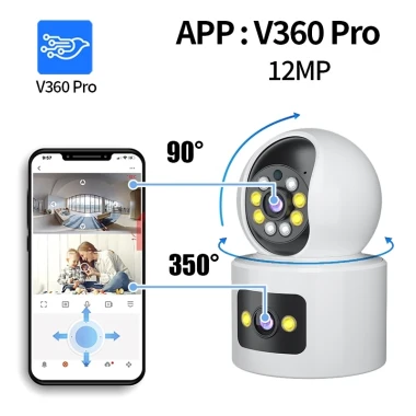 Camera IP Wifi V360Pro Quan Sát 360 Độ - 2 Màn Hình Xem Riêng - Giá Chỉ 198k! Bảo Hành 12 Tháng 10