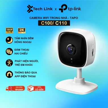 Camera WiFi Thông Minh TP-Link Tapo C100 C110 Giá Rẻ An Ninh Gia Đình Chỉ 349k 3