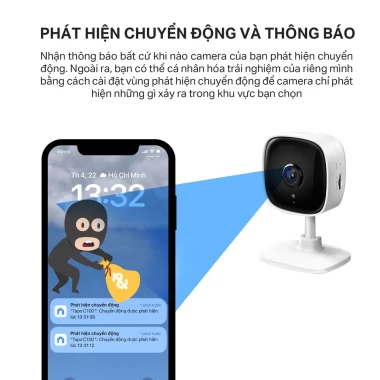 Camera WiFi Thông Minh TP-Link Tapo C100 C110 Giá Rẻ An Ninh Gia Đình Chỉ 349k 7