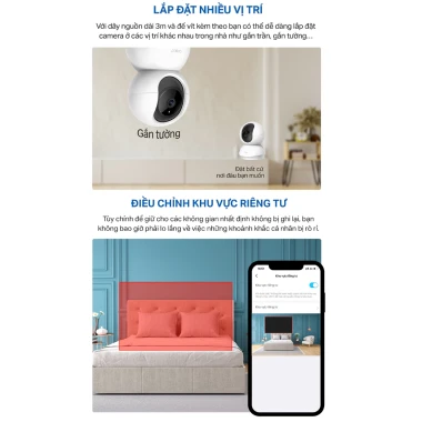 Camera Wifi Xoay 360 TP-Link Tapo C200 C211 C212 C220 TC70 - Đàm Thoại 2 Chiều, Giám Sát Nhà Giá Rẻ 349k 9