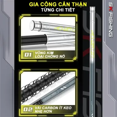 Cần câu đài BEST SK FISHING - Câu tổng hợp siêu nhẹ giá rẻ chỉ 268k 4 Cần câu đài BEST SK FISHING - Câu tổng hợp siêu nhẹ giá rẻ chỉ 268k 4