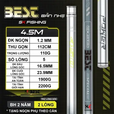 Cần câu đài BEST SK FISHING - Câu tổng hợp siêu nhẹ giá rẻ chỉ 268k 14 Cần câu đài BEST SK FISHING - Câu tổng hợp siêu nhẹ giá rẻ chỉ 268k 14