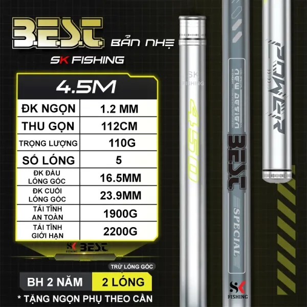 Trải nghiệm câu cá thực tế với cần câu đài BEST SK FISHING giá 268k trên các con sông miền Bắc