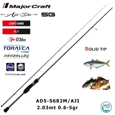 Cần Câu Lure Aji Do 5G Major Craft - Solid Carbon Siêu Nhạy T1100G Giá Rẻ 4.588.000đ 11