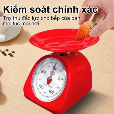 Cân nhà bếp cơ học 1-5kg, cân lò xo đồng hồ nhựa tròn mini, đa năng không pin, giao nhanh 4 Cân nhà bếp cơ học 1-5kg, cân lò xo đồng hồ nhựa tròn mini, đa năng không pin, giao nhanh 4