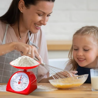 Cân nhà bếp cơ học 1-5kg, cân lò xo đồng hồ nhựa tròn mini, đa năng không pin, giao nhanh 6 Cân nhà bếp cơ học 1-5kg, cân lò xo đồng hồ nhựa tròn mini, đa năng không pin, giao nhanh 6