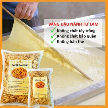 Cánh gà chay khô 1kg-200g, thịt gà chay ngon, ưu đãi 38.200đ giảm tới 11.078đ