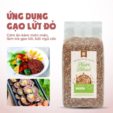 [Cao Cấp] Gạo Lứt Đỏ Điện Biên 5KG Túi Hút Chân Không Healthy Ăn Kiêng Giảm Cân 3