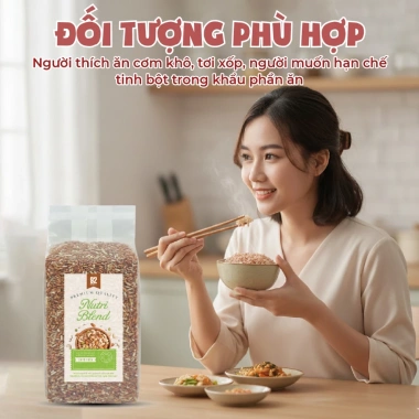 [Cao Cấp] Gạo Lứt Đỏ Điện Biên 5KG Túi Hút Chân Không Healthy Ăn Kiêng Giảm Cân 4