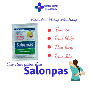 Cao dán giảm đau Salonpas hộp 10, 20, 40 miếng - giảm giá còn 23000đ 2 Cao dán giảm đau Salonpas hộp 10, 20, 40 miếng - giảm giá còn 23000đ 2