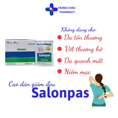 Cao dán giảm đau Salonpas hộp 10, 20, 40 miếng - giảm giá còn 23000đ 6 Cao dán giảm đau Salonpas hộp 10, 20, 40 miếng - giảm giá còn 23000đ 6