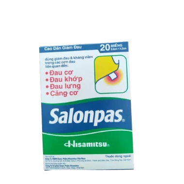 Cao dán giảm đau Salonpas hộp 10, 20, 40 miếng - giảm giá còn 23000đ 12 Cao dán giảm đau Salonpas hộp 10, 20, 40 miếng - giảm giá còn 23000đ 12