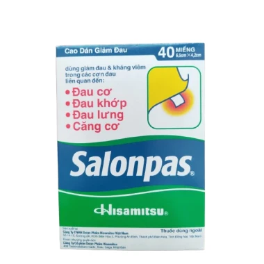 Cao dán giảm đau Salonpas hộp 10, 20, 40 miếng - giảm giá còn 23000đ 13 Cao dán giảm đau Salonpas hộp 10, 20, 40 miếng - giảm giá còn 23000đ 13