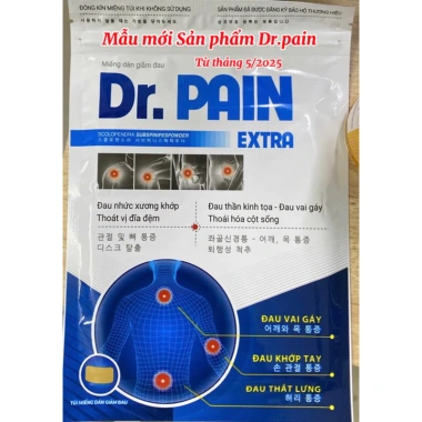 Cao dán thảo dược Dr.Pain giảm đau nhức xương khớp,đau thần kinh tọa,đau khớp ,vai gáy,thoái hoá cột sống,thoát vị đĩa đ