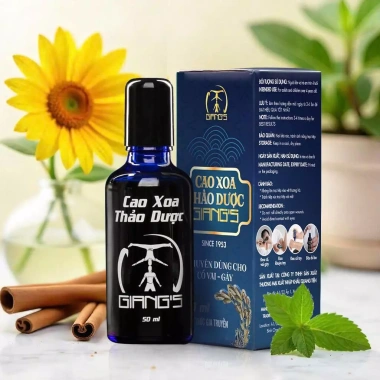 Cao Xoa Bóp Thảo Dược GIANG'S Xanh 50ml - Giảm đau cổ vai gáy nhanh, giá chỉ 165.000 VND 2