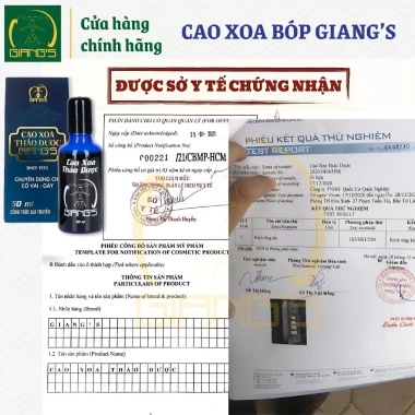 Cao Xoa Bóp Thảo Dược GIANG'S Xanh 50ml - Giảm đau cổ vai gáy nhanh, giá chỉ 165.000 VND 4
